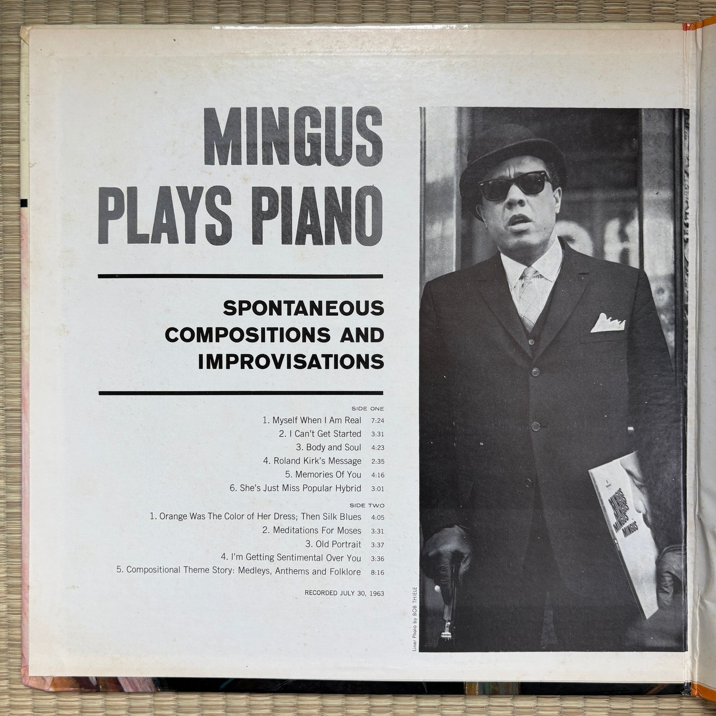 Charles Mingus - Mingus Plays Piano (Spontaneous Compositions And Improvisations) / AS-60 Impulse! US LP