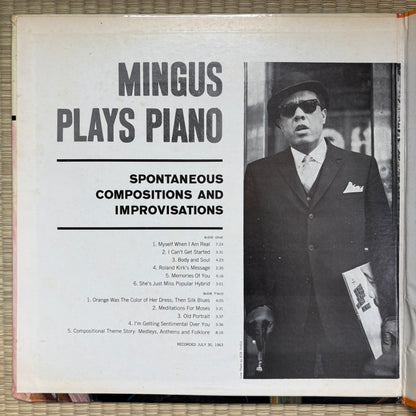 Charles Mingus - Mingus Plays Piano (Spontaneous Compositions And Improvisations) / AS-60 Impulse! US LP