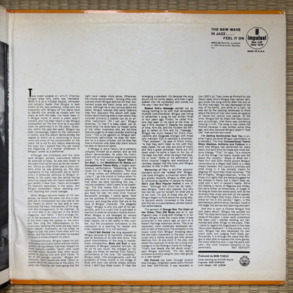 Charles Mingus - Mingus Plays Piano (Spontaneous Compositions And Improvisations) / AS-60 Impulse! US LP