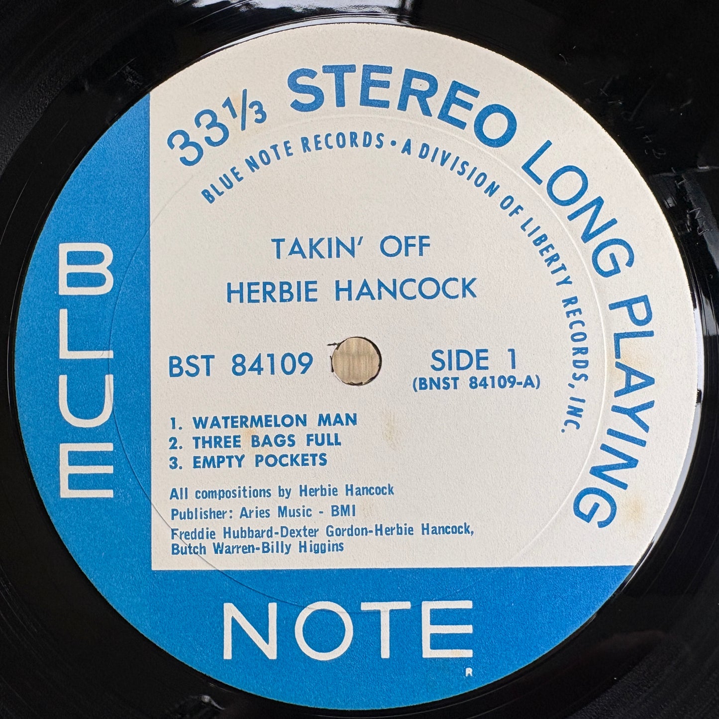 Herbie Hancock – Takin' Off / BST 84109 Blue Note US LP