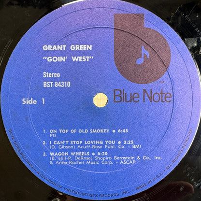 Grant Green – Goin' West / BST-84310 Blue Note US LP