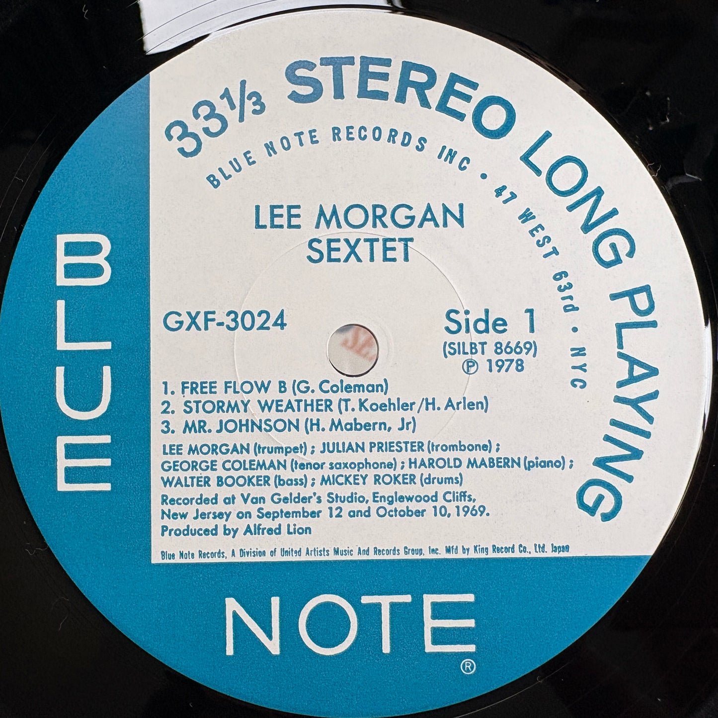 Lee Morgan – Lee Morgan Sextet / GXF 3024 Blue Note Japan Original LP