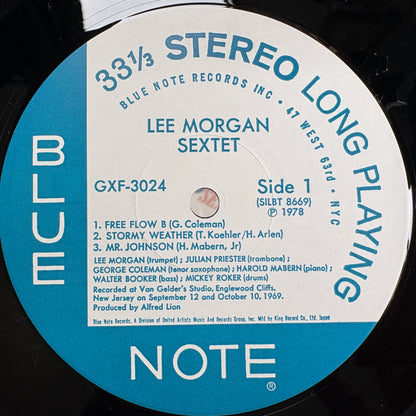 Lee Morgan – Lee Morgan Sextet / GXF 3024 Blue Note Japan Original LP