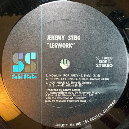 Jeremy Steig – Legwork / SS 18068 Solid State US Original LP