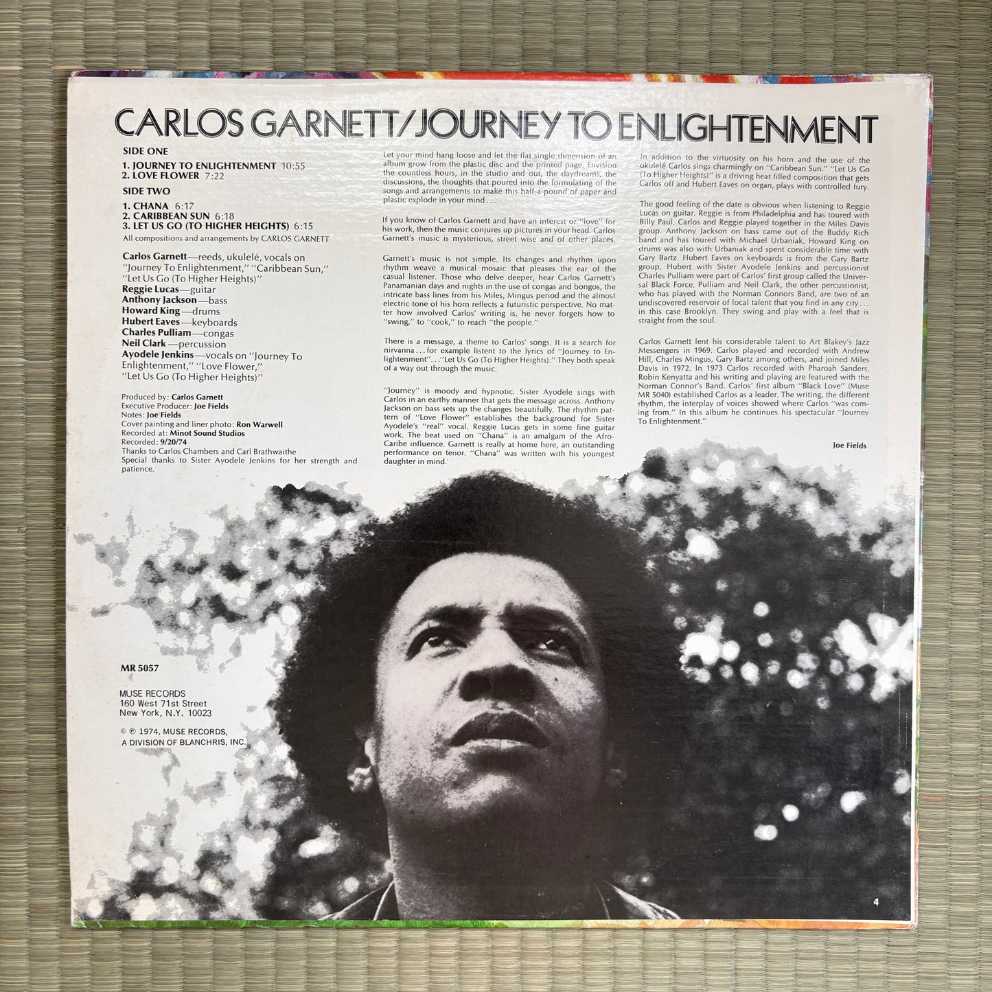Carlos Garnett ‎– Journey To Enlightenment / MR 5057 Muse Original US LP