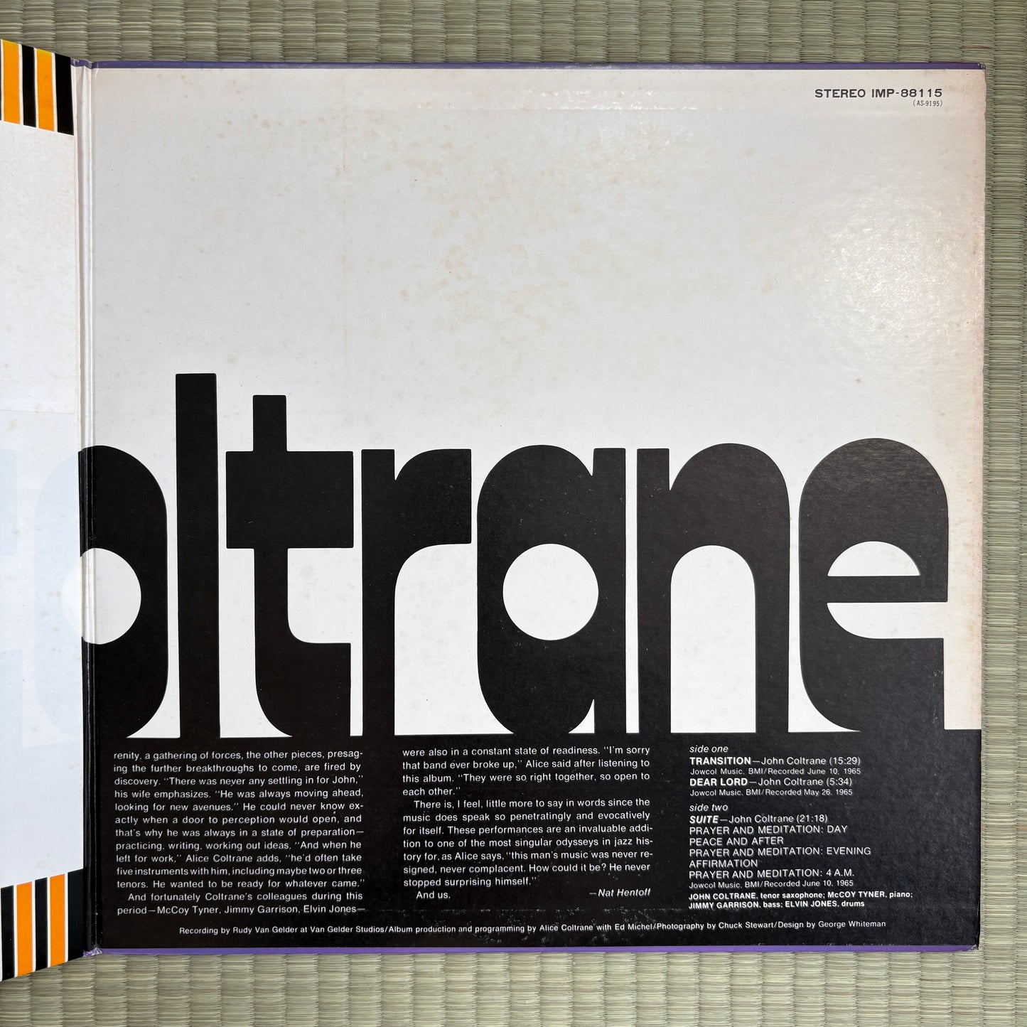 John Coltrane ‎– Transition / IMP 88115 Impulse! Japan LP
