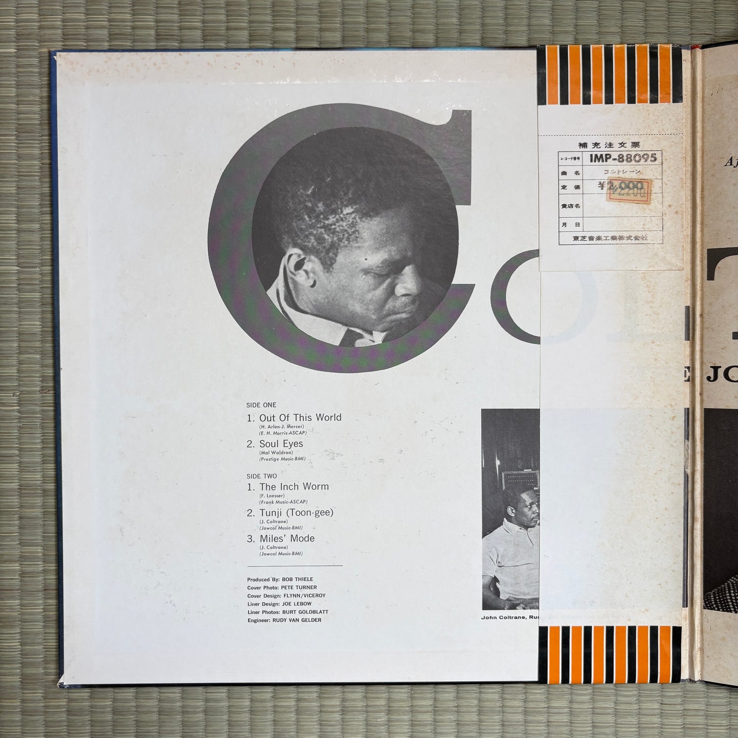 The John Coltrane Quartet ‎– Coltrane / IMP 88095 Impulse! Japan LP