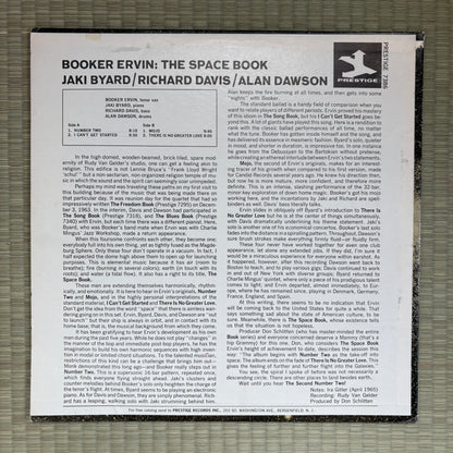 Booker Ervin ‎– The Space Book / PRT 7386 Prestige US LP
