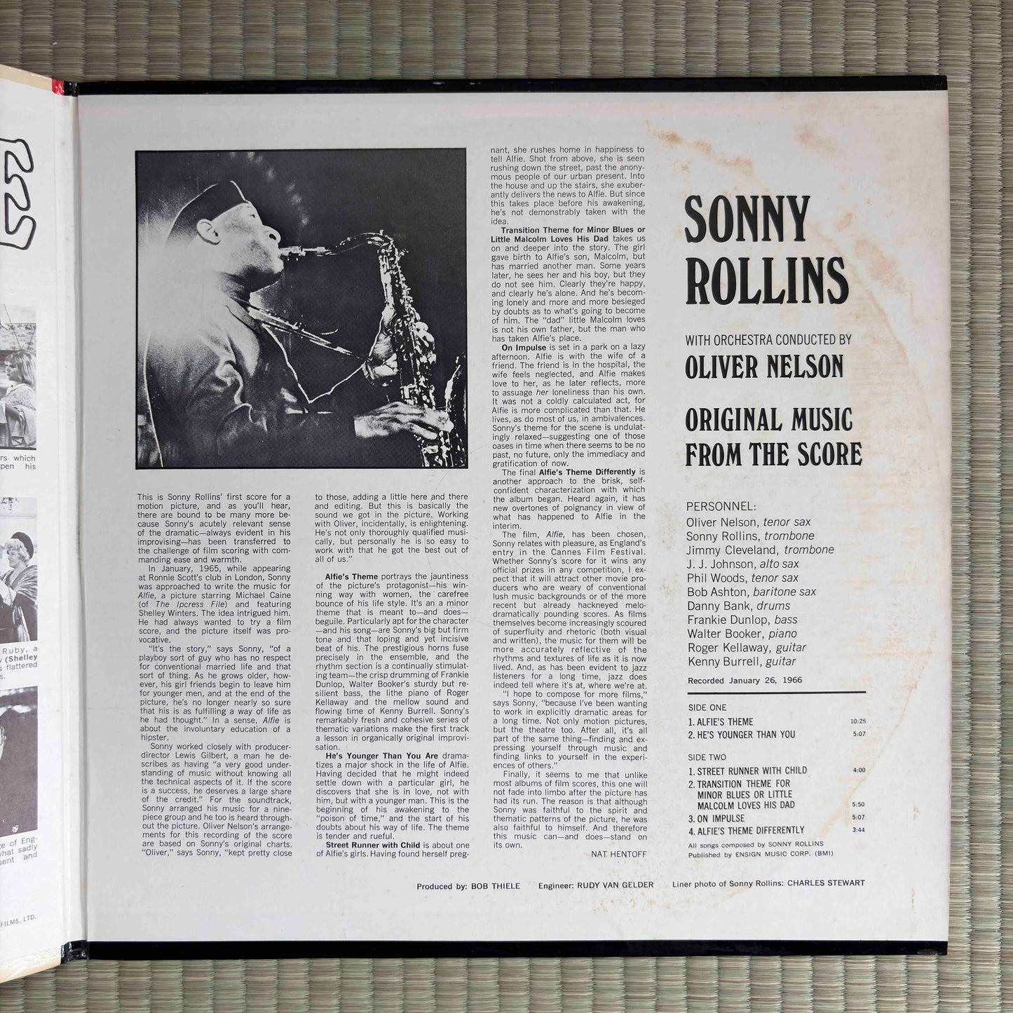 Sonny Rollins ‎– Original Music From The Score "Alfie" / AS-9111 Impulse! US LP