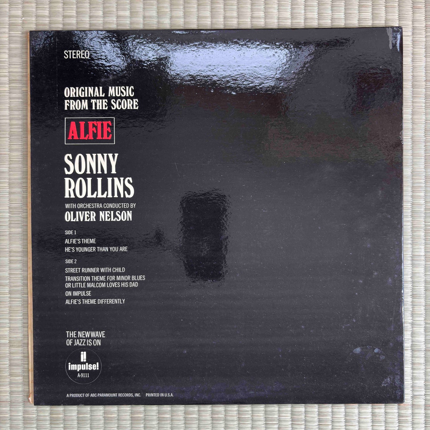 Sonny Rollins ‎– Original Music From The Score "Alfie" / AS-9111 Impulse! US LP