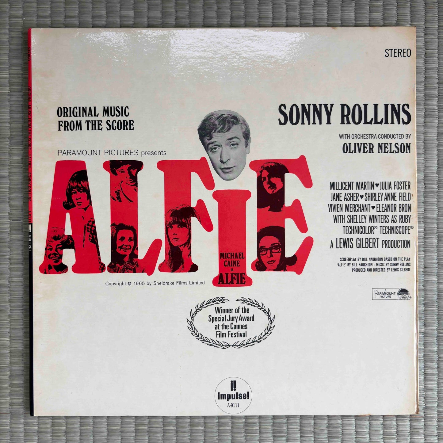 Sonny Rollins ‎– Original Music From The Score "Alfie" / AS-9111 Impulse! US LP