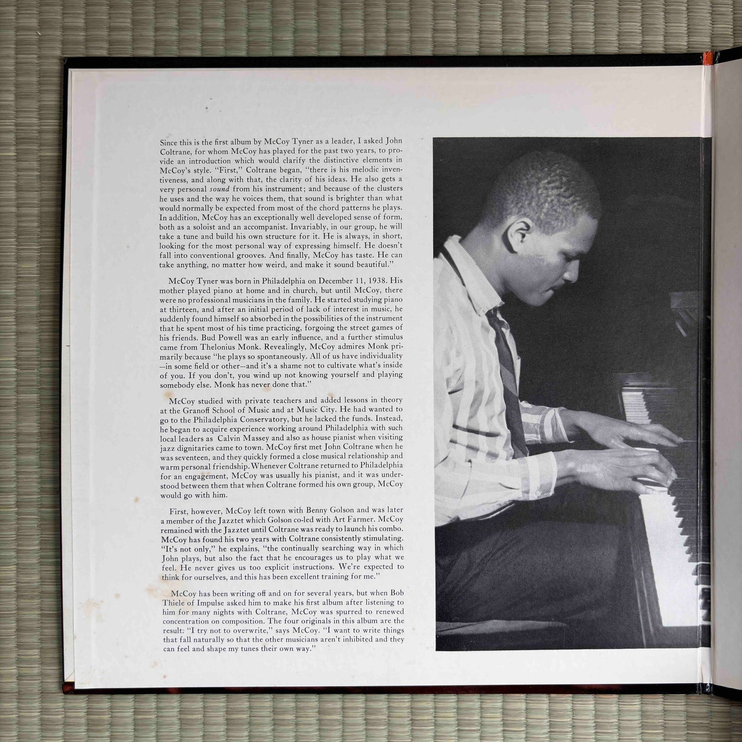 McCoy Tyner Trio ‎– Inception / AS-18 Impulse! Original US LP