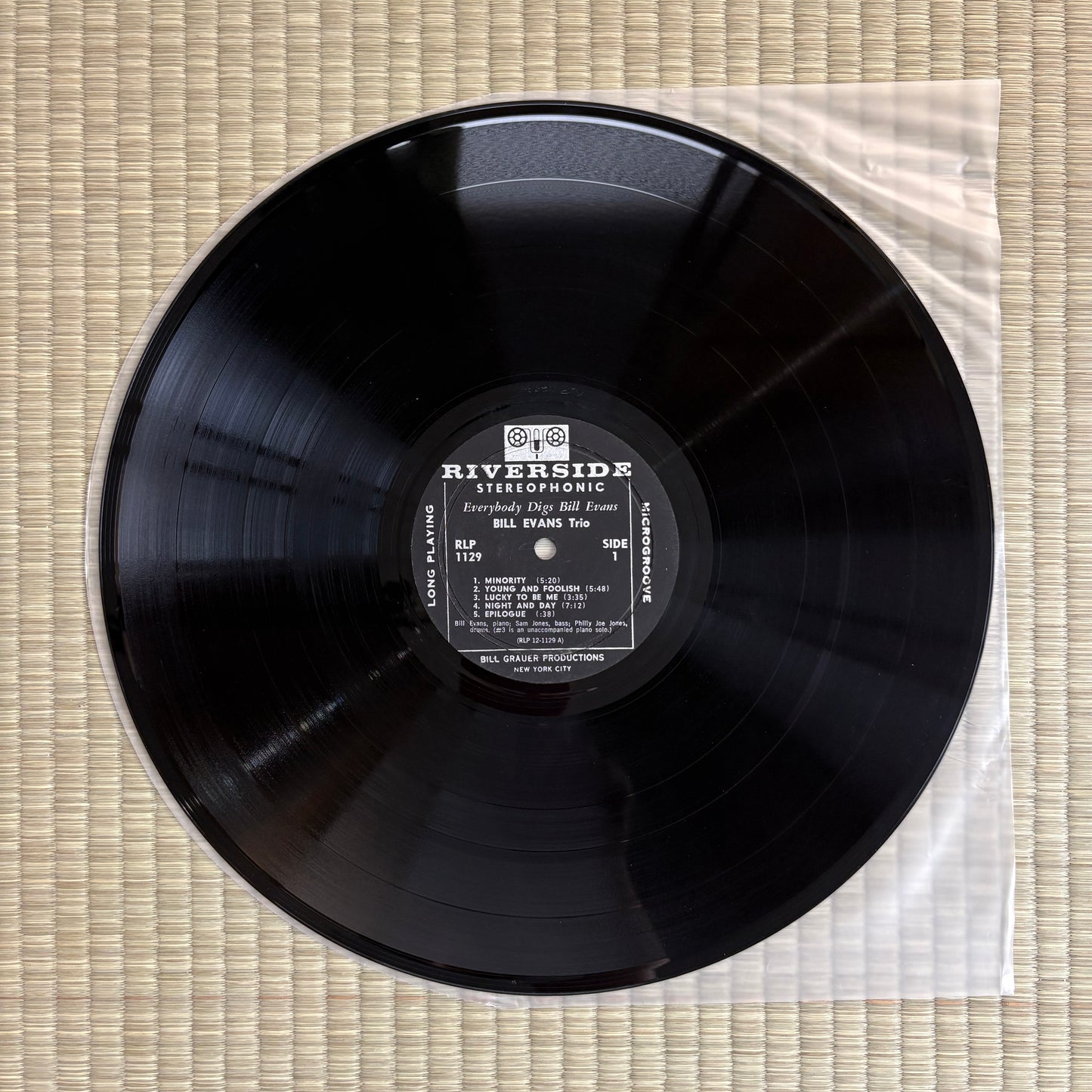 Bill Evans Trio – Everybody Digs Bill Evans / RLP 1129 Riverside US Original LP