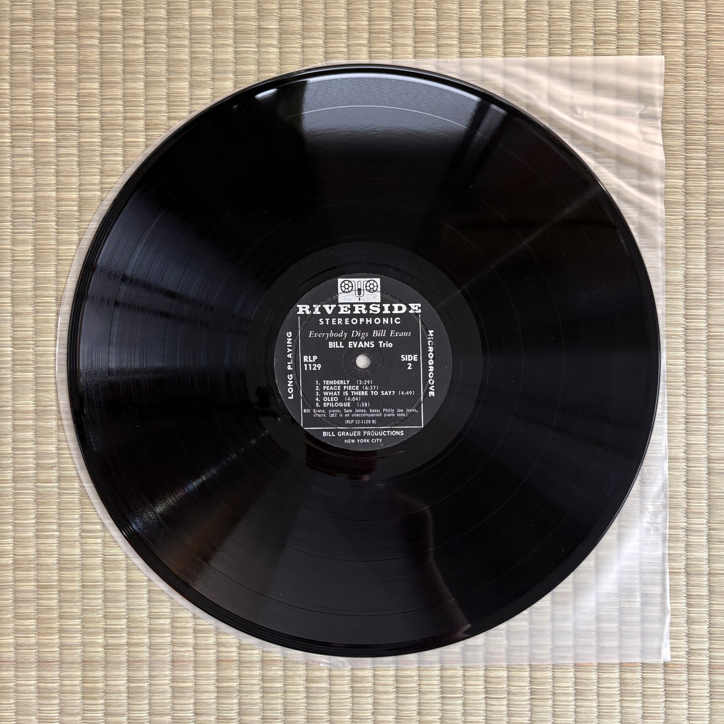 Bill Evans Trio – Everybody Digs Bill Evans / RLP 1129 Riverside US Original LP