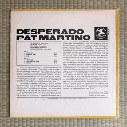 Pat Martino ‎– Desperado / PR 7797 Prestige US Original LP