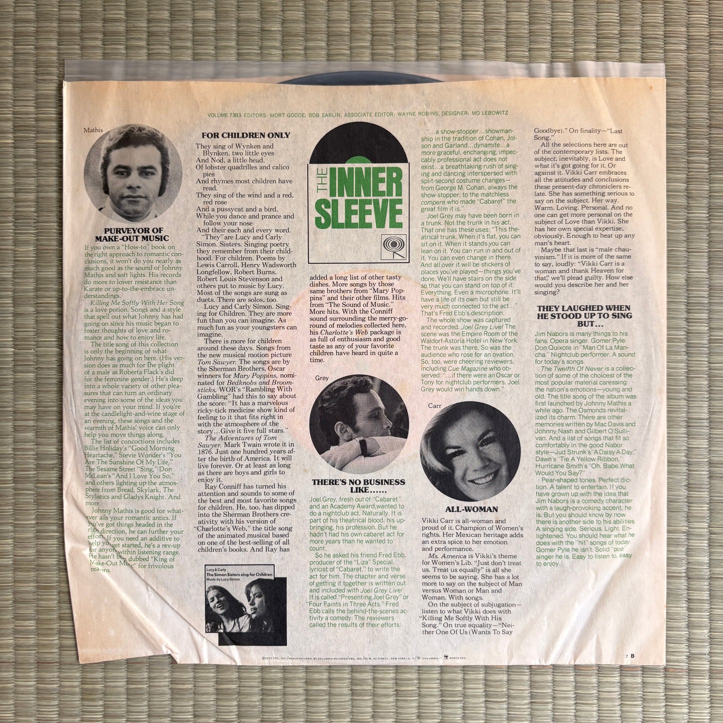 Miles Davis ‎– Miles In The Sky / CS 9628 Columbia US LP