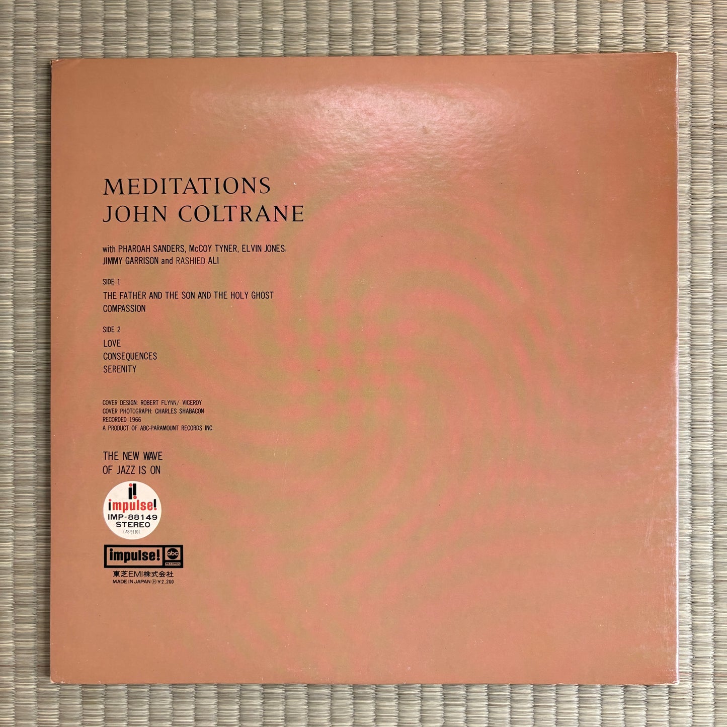 John Coltrane - Meditations / IMP-88149 Impulse! Japan Promo LP