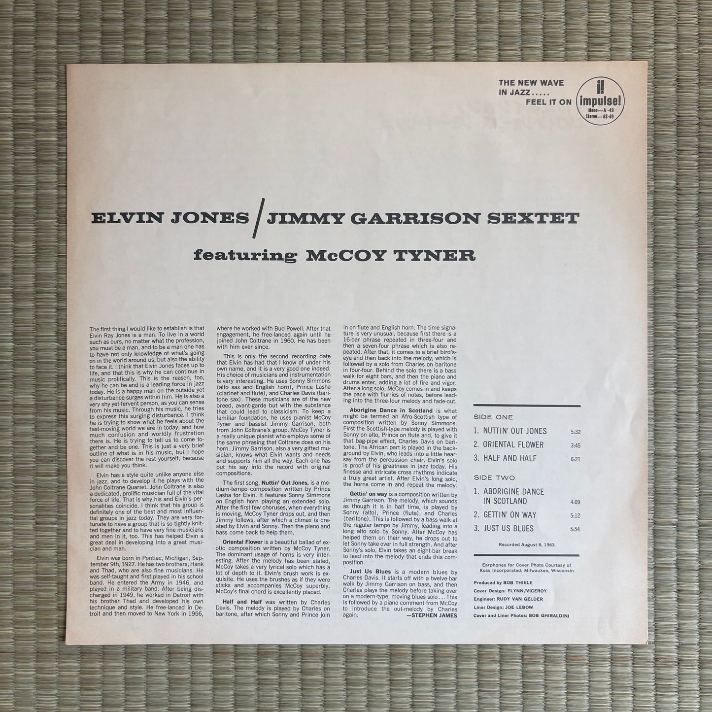 Elvin Jones/Jimmy Garrison Sextet – Illumination! / VIM-5569 MCA Japan LP