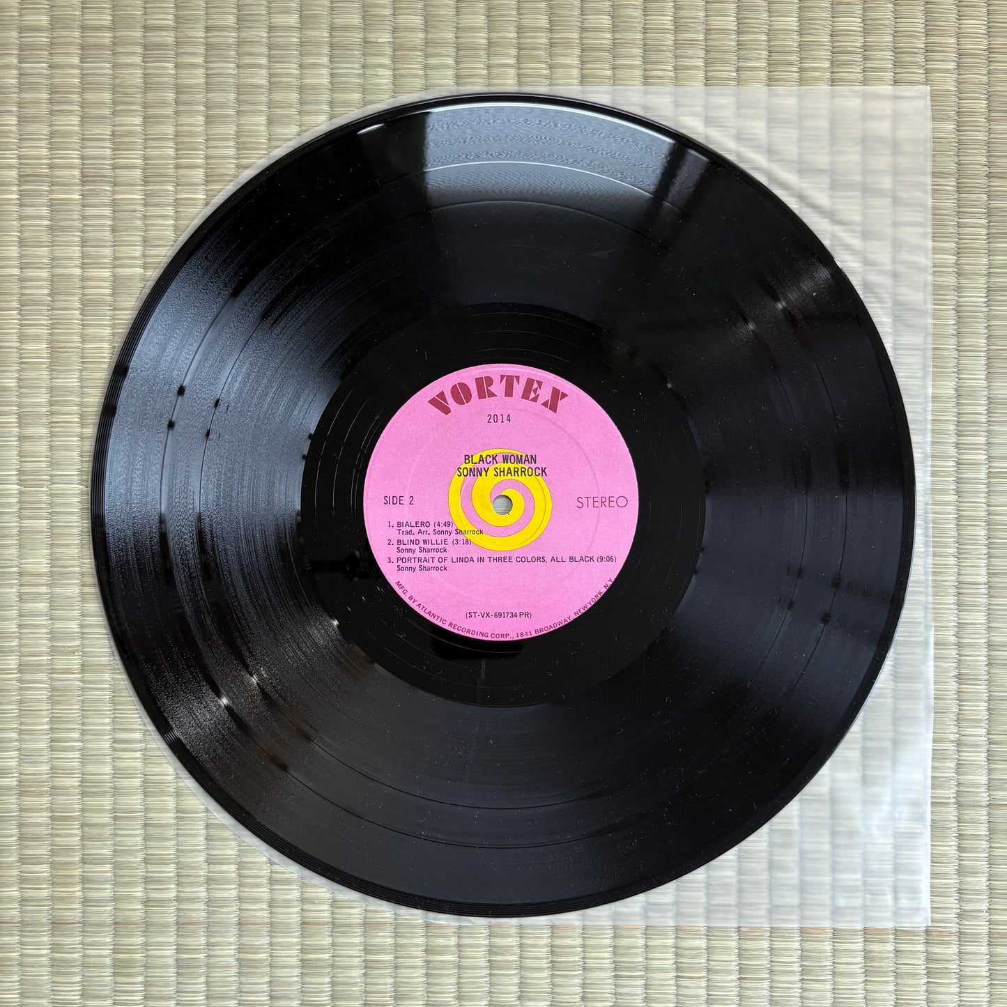 Sonny Sharrock ‎– Black Woman / 2014 Vortex Original US LP