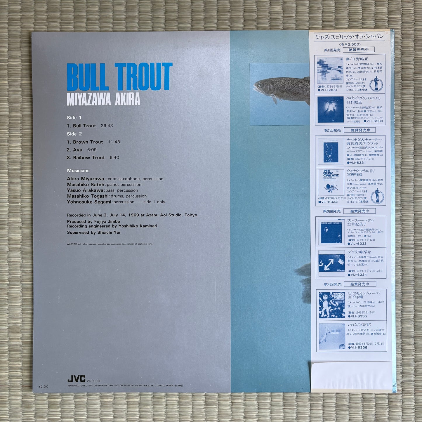 Miyazawa Akira – Bull Trout / VIJ-6336 JVC Japan LP