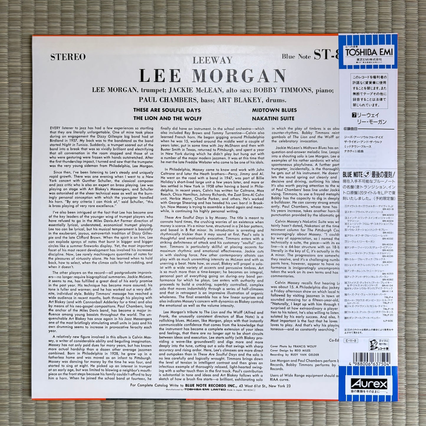 Lee Morgan – Leeway / BN 4034 Blue Note Japan LP