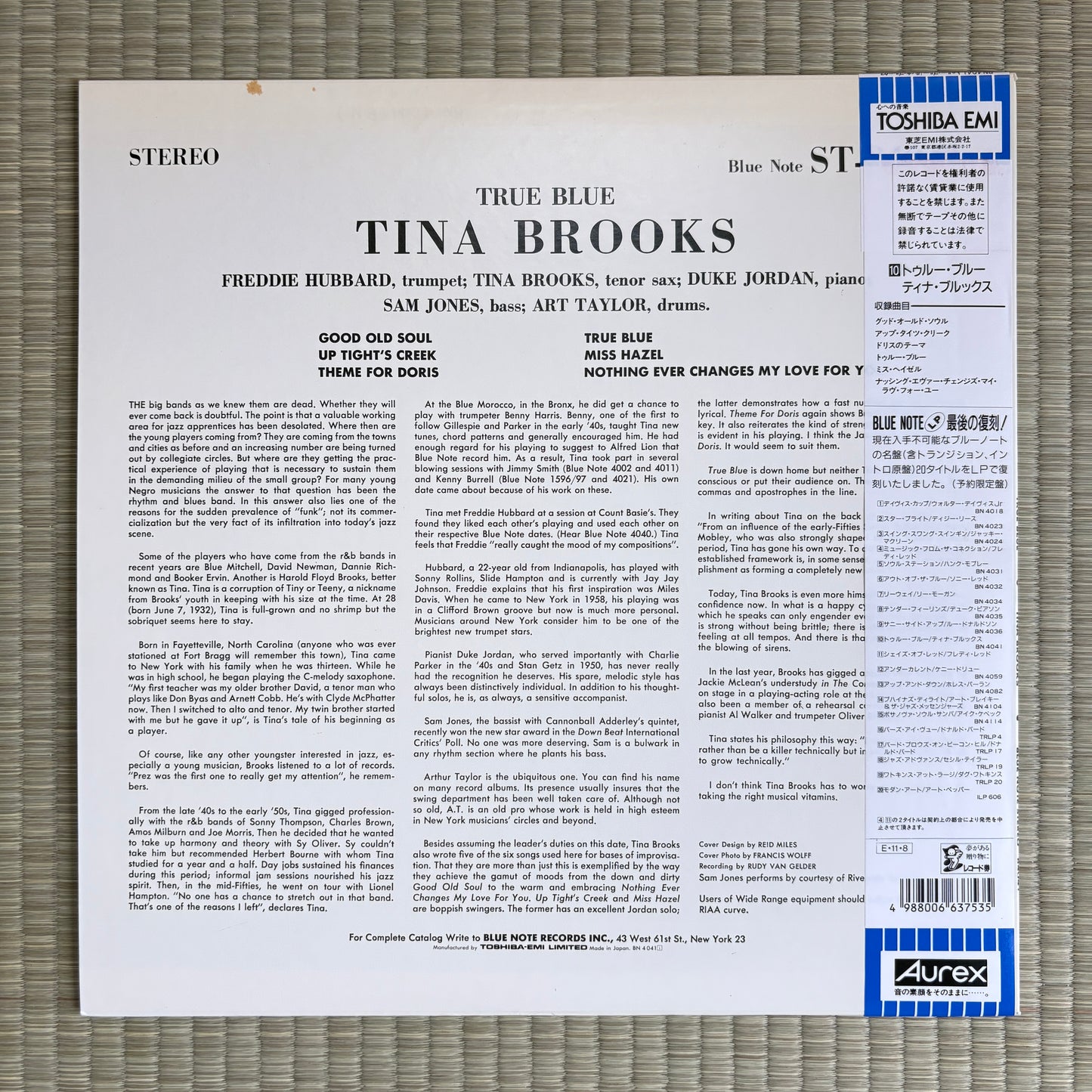 Tina Brooks – True Blue / BN 4041 Blue Note Japan LP