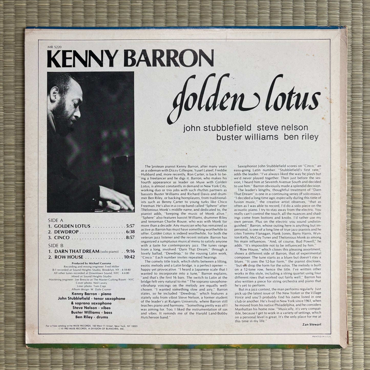 Kenny Barron - Golden Lotus / MR 5220 Muse US Original LP