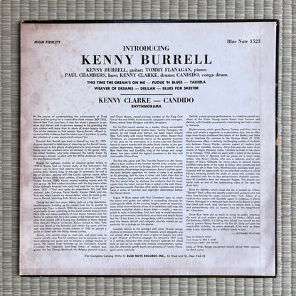 Kenny Burrell - Introducing / BLP 1523 Blue Note US LP