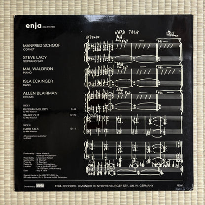 Mal Waldron Quintet – Hard Talk / 2050 Enja German Original LP