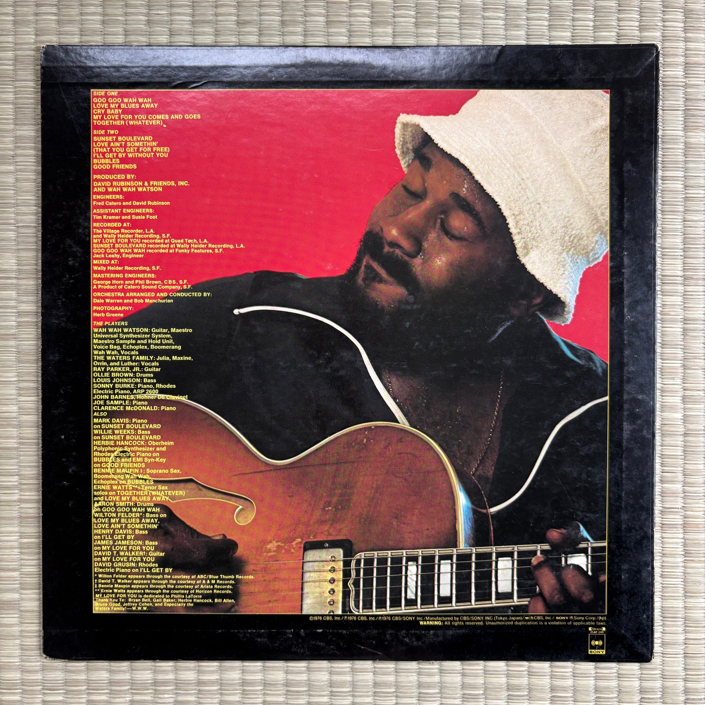 Wah Wah Watson - Elementary / 25AP 249 CBS/Sony Japan Original LP