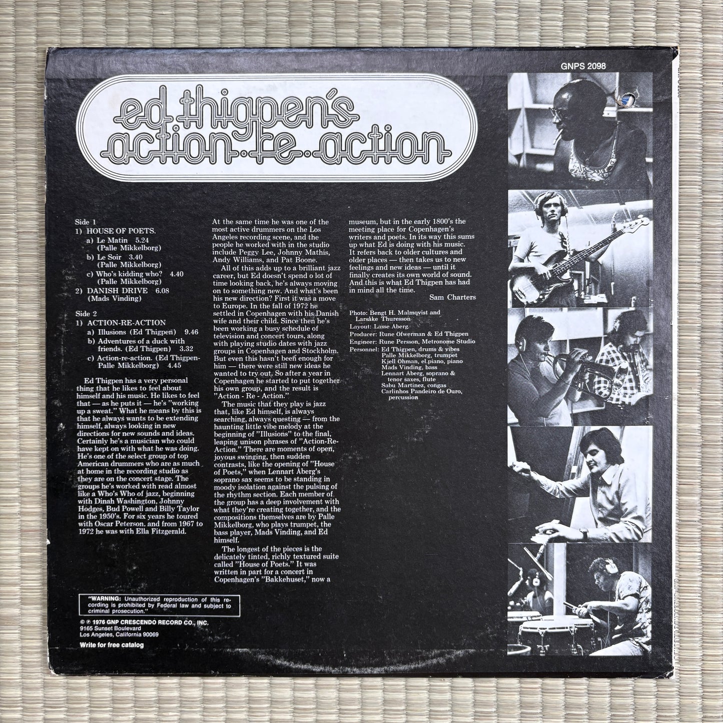 Ed Thigpen's Action Re Action - S/T / GNPS 2098 GNP Crescendo US Original LP