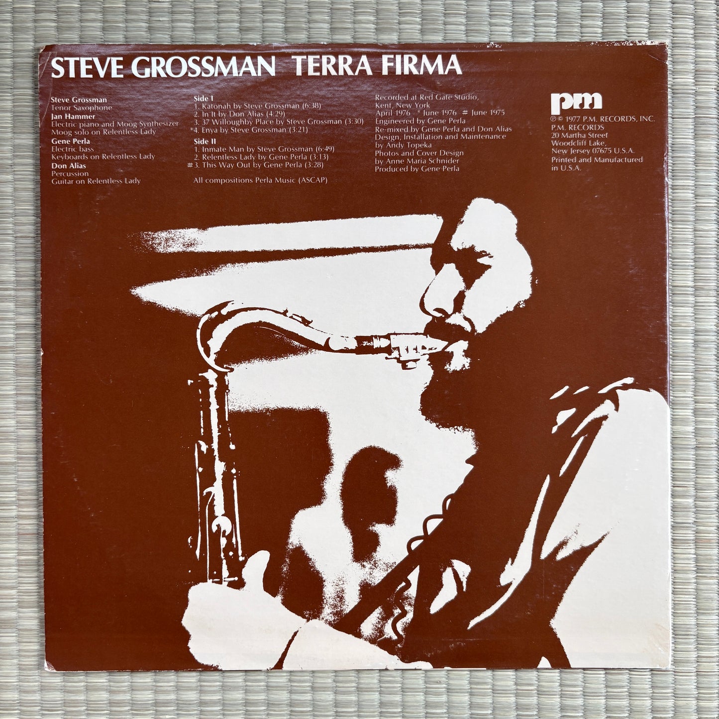 Steve Grossman - Terra Firma / PMR-012 PM US Original LP