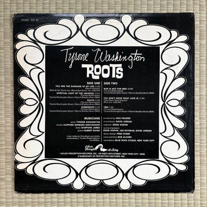 Tyrone Washington - Roots / PLP 40 Perception US Original LP