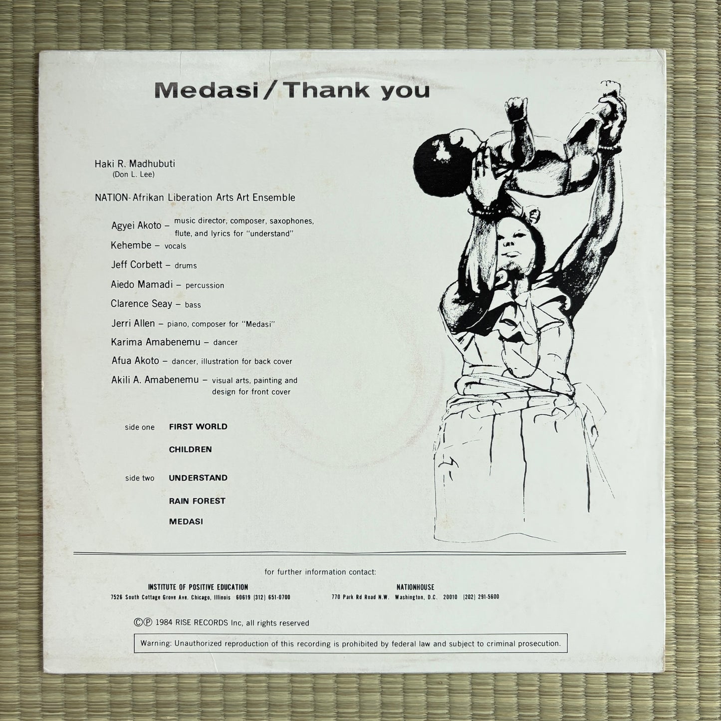Haki R. Madhubuti, Nation - Medasi / RR-770 Rise US Original LP