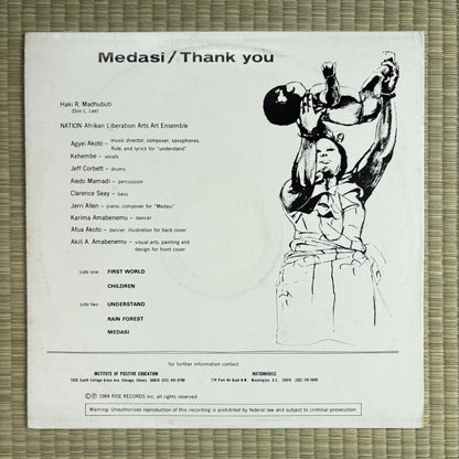Haki R. Madhubuti, Nation - Medasi / RR-770 Rise US Original LP