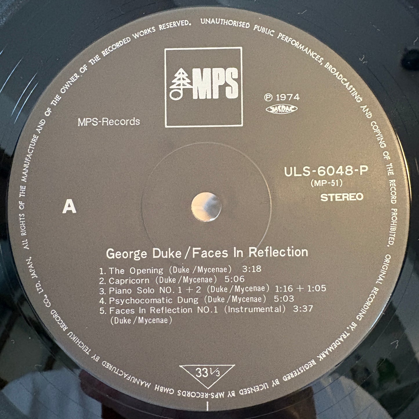 George Duke – Faces In Reflection / ULS-6048-P MPS Japan LP