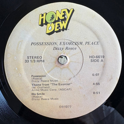 Dizzy Reece ‎– Possession, Exorcism, Peace / HD-6619 Honey Dew US Original LP