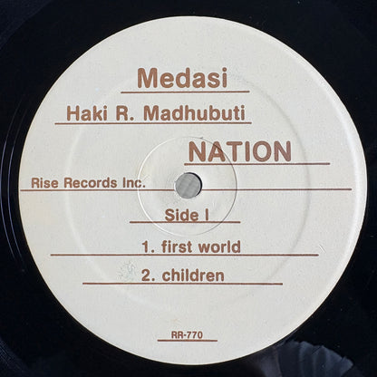 Haki R. Madhubuti, Nation - Medasi / RR-770 Rise US Original LP
