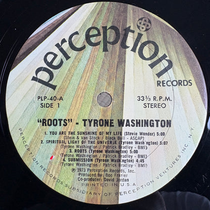 Tyrone Washington - Roots / PLP 40 Perception US Original LP