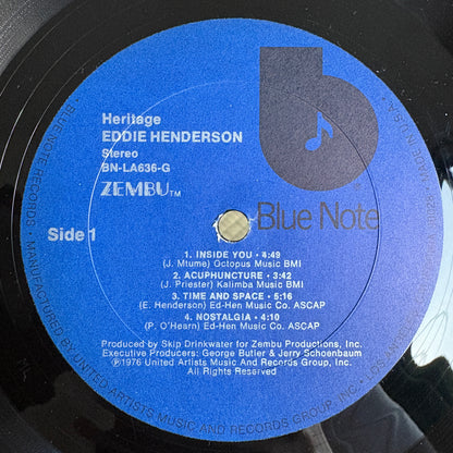 Eddie Henderson - Heritage / BN-LA636-G Blue Note US Original LP