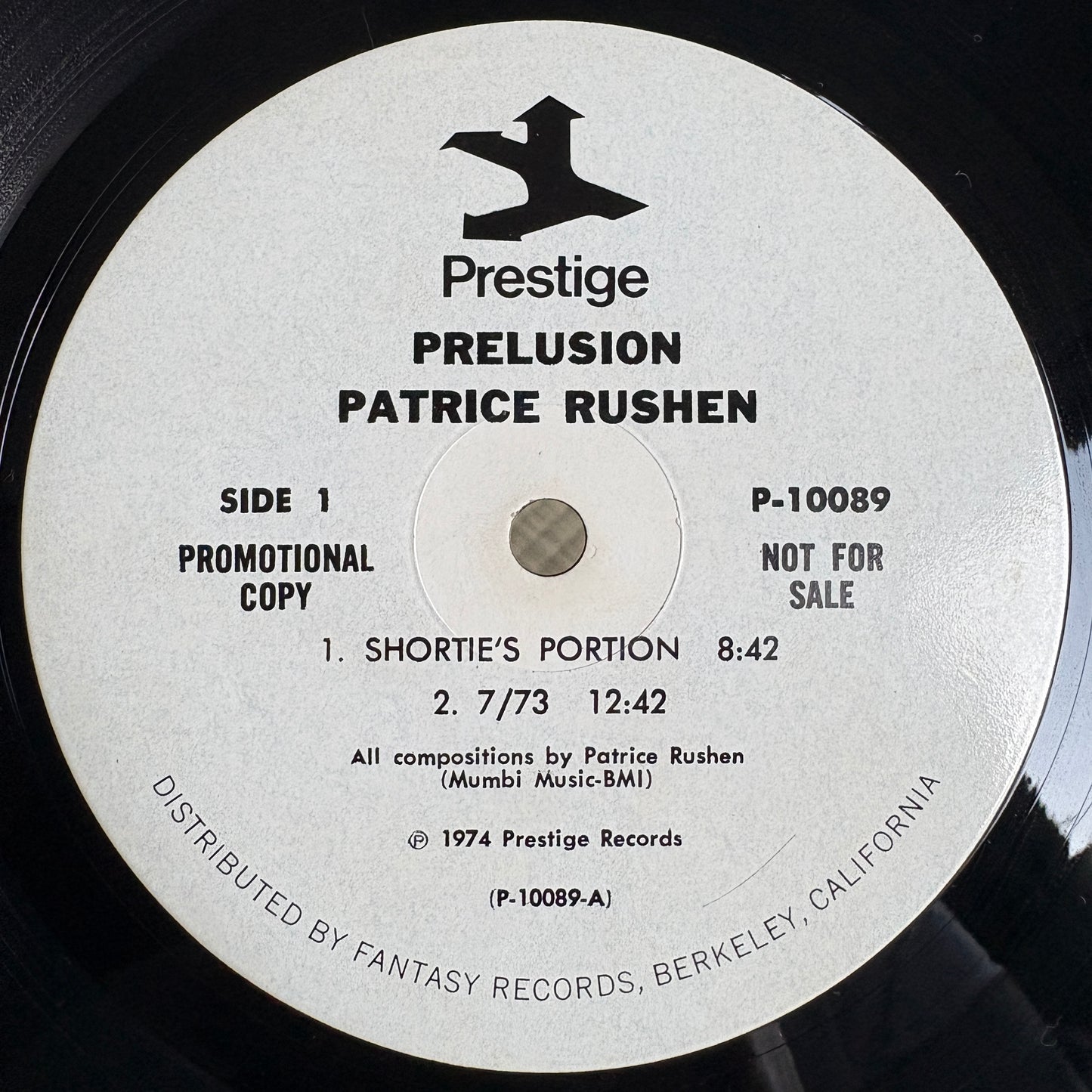 Patrice Rushen - Prelusion / P-10089 Prestige US Original Promo LP