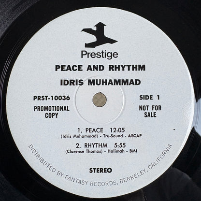 Idris Muhammad - Peace And Rhythm / PR 10036 Prestige US Original Promo LP