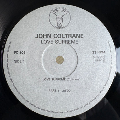 John Coltrane – Love Supreme / FC 106 France's Concert France Original LP