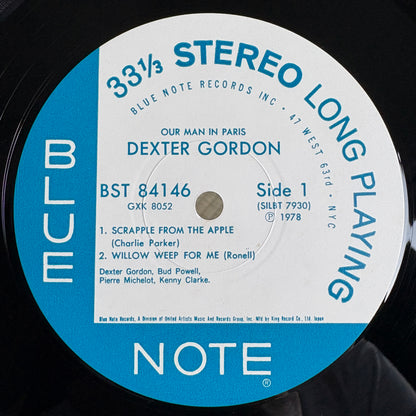 Dexter Gordon – Our Man In Paris / GXK 8052 Blue Note Japan LP