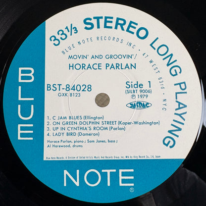Horace Parlan – Movin' & Groovin' / GXK8123 Blue Note Japan LP