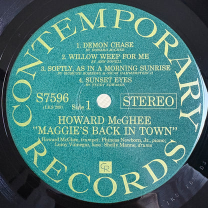 Howard McGhee – Maggie's Back In Town!! / S7596 Contemporary US LP