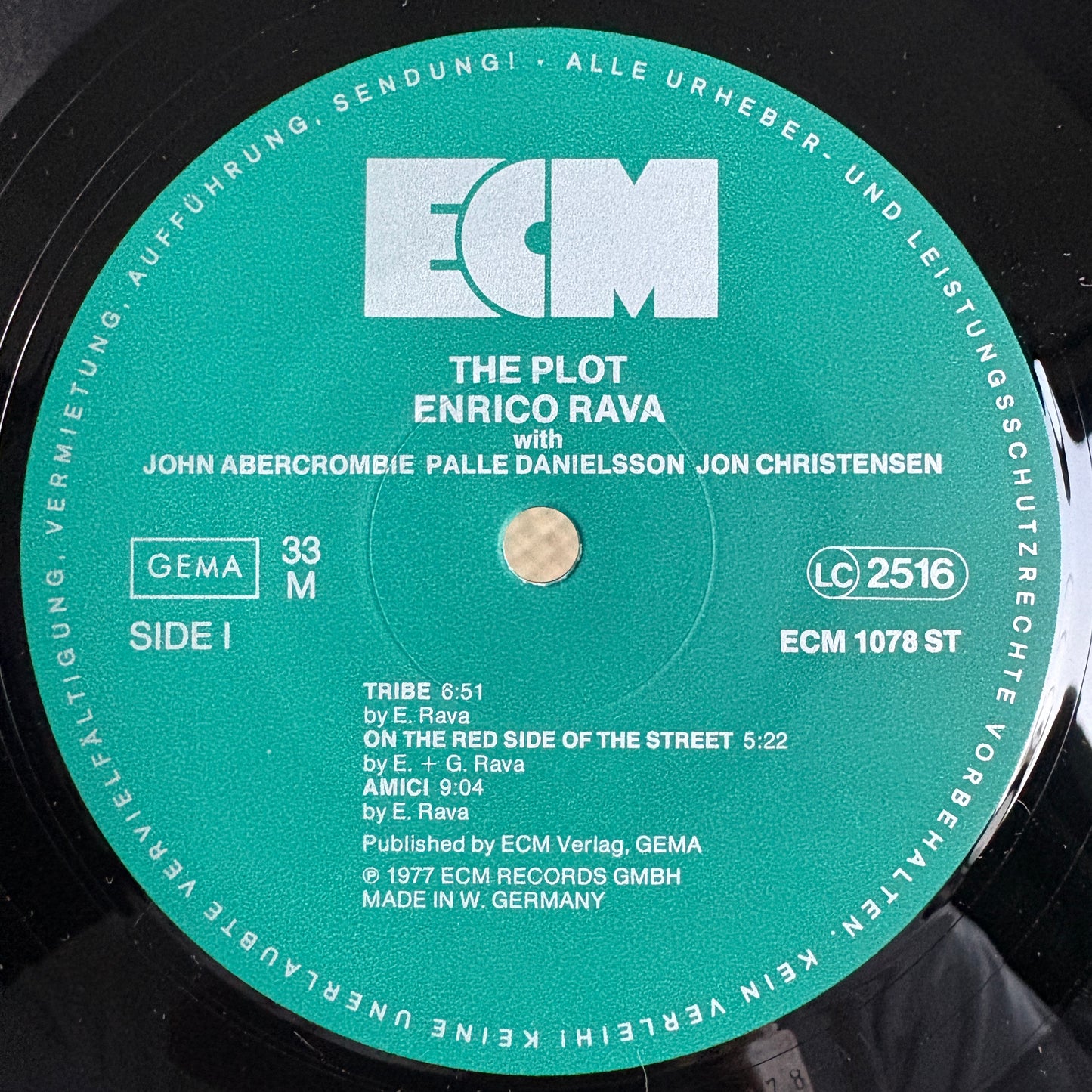 Enrico Rava - The Plot / ECM 1078 ST ECM German Original LP