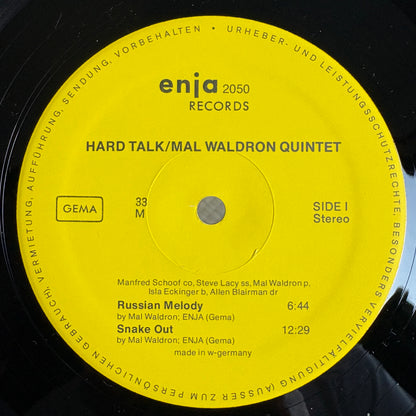 Mal Waldron Quintet – Hard Talk / 2050 Enja German Original LP