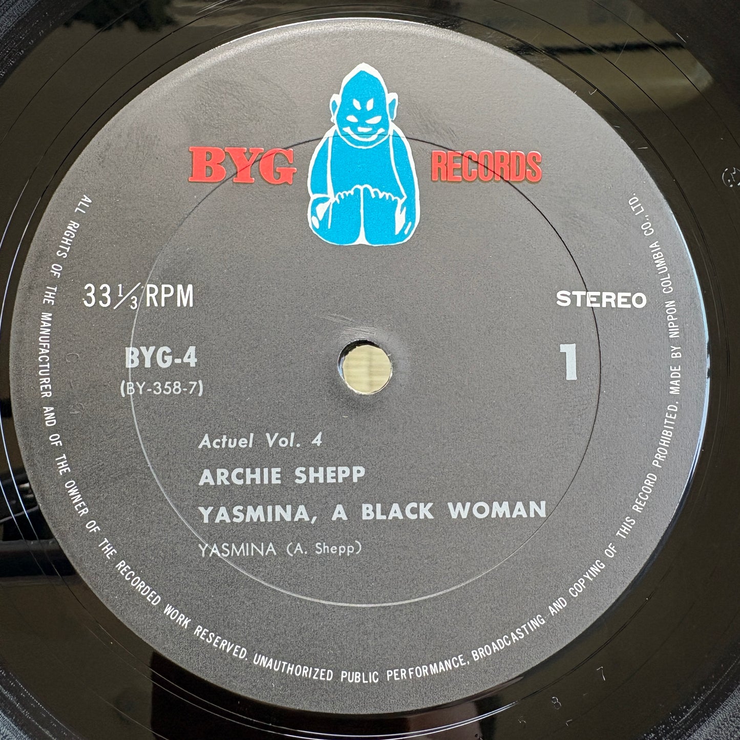 Archie Shepp - Yasmina, A Black Woman / BYG-4 BYG Japan Original LP