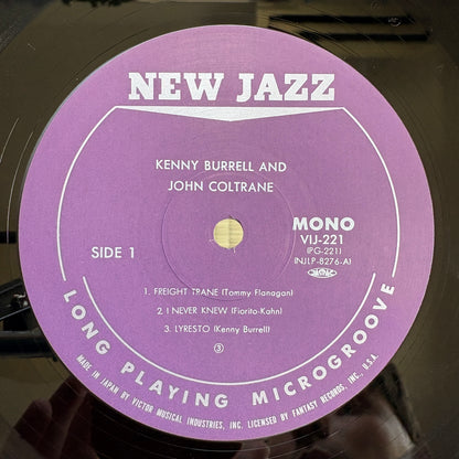 Kenny Burrell & John Coltrane - S/T / VIJ-221 New Jazz Japan LP